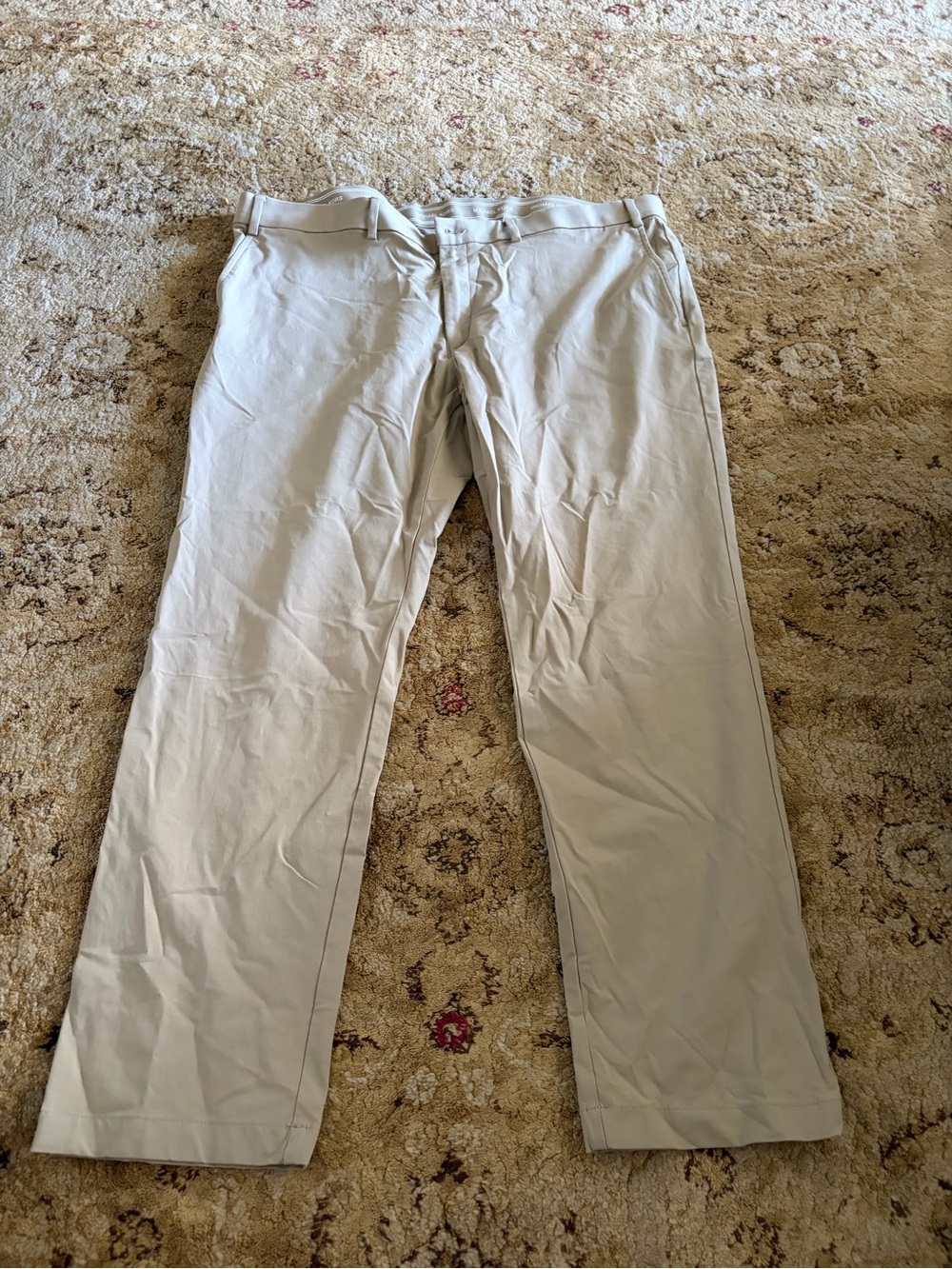 Michael Kors Men's Classic Straight-Fit Chino Pants - Light Beige dry fit fabric